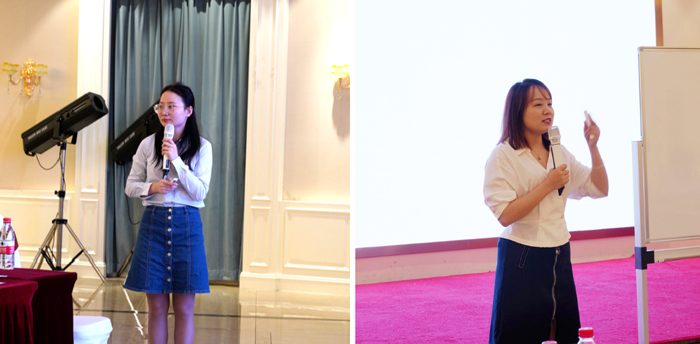 郅俊雅老师、修瑞雪老师培训中